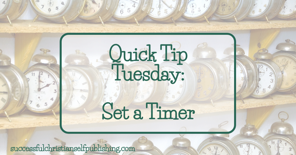 Quick Tip Tuesday: Set a Timer